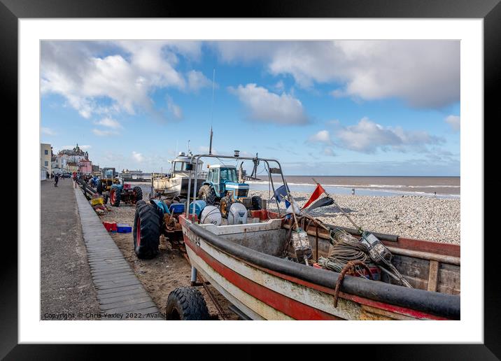 Cromer seafront, North Norfolk Coast Framed Mounted Print by Chris Yaxley