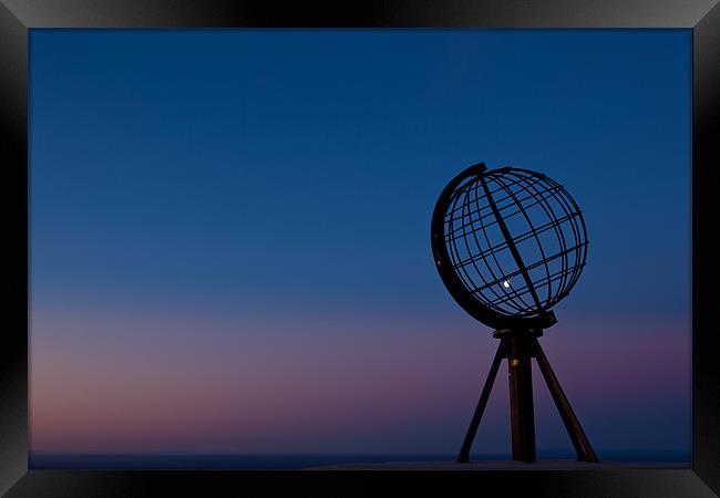 Sunset at the north cape Framed Print by Thomas Schaeffer