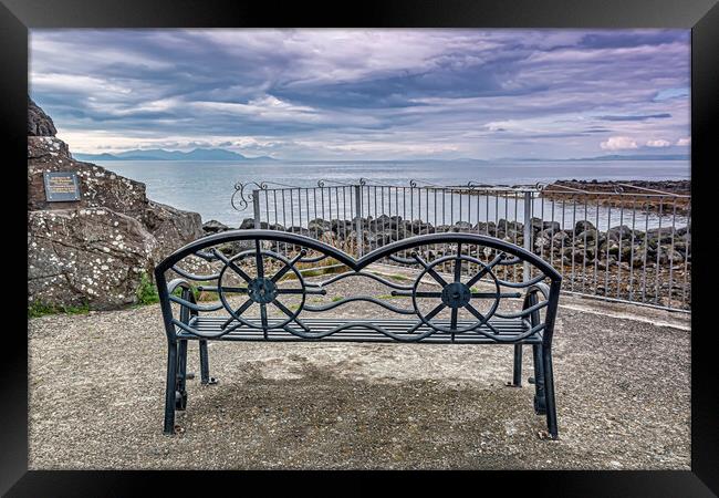 Seat With A View Framed Print by Valerie Paterson