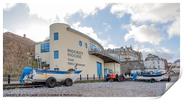 RNLI Henry Blogg Museum and Rocket House Cafe, Cromer Print by Chris Yaxley