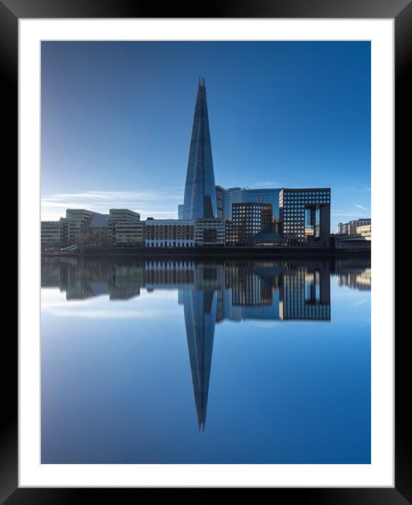Shard by the Thames Framed Mounted Print by Kevin Winter