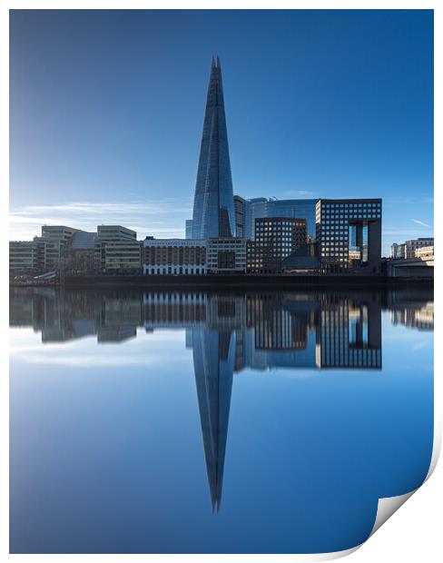 Shard by the Thames Print by Kevin Winter