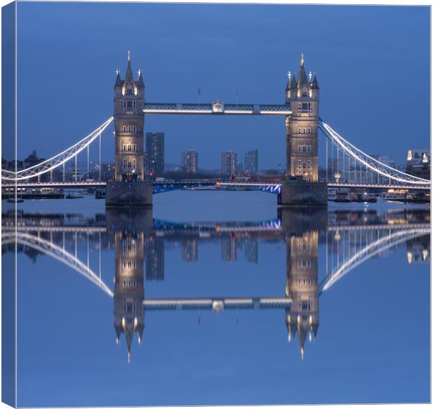 Tower Bridge in the blue hour Canvas Print by Kevin Winter