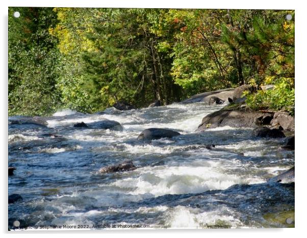More Rapids Acrylic by Stephanie Moore