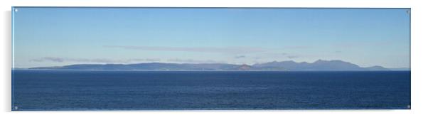 Isle of Arran panorama Acrylic by Allan Durward Photography