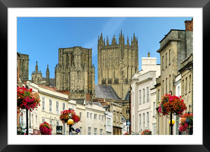 Wells Cathedral Somerset  Framed Mounted Print by Alison Chambers