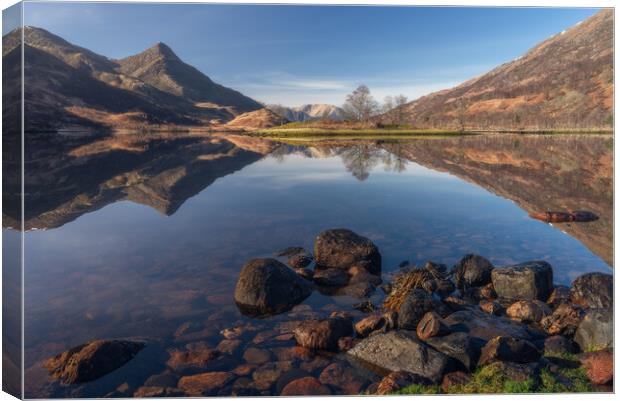 Loch Leven and the Pap of Glencoe  Canvas Print by Anthony McGeever