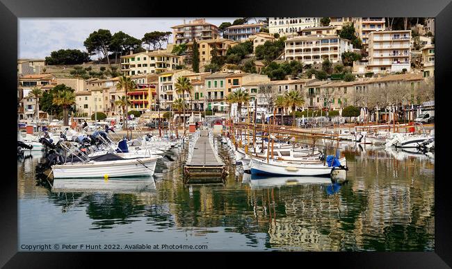 Puerto Soller Marina Mallorca Framed Print by Peter F Hunt