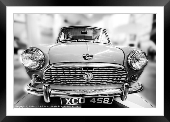 Austin Mini Car Framed Mounted Print by Travel and Pixels 
