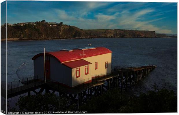 Tenby lifeboat station. Canvas Print by Darren Evans