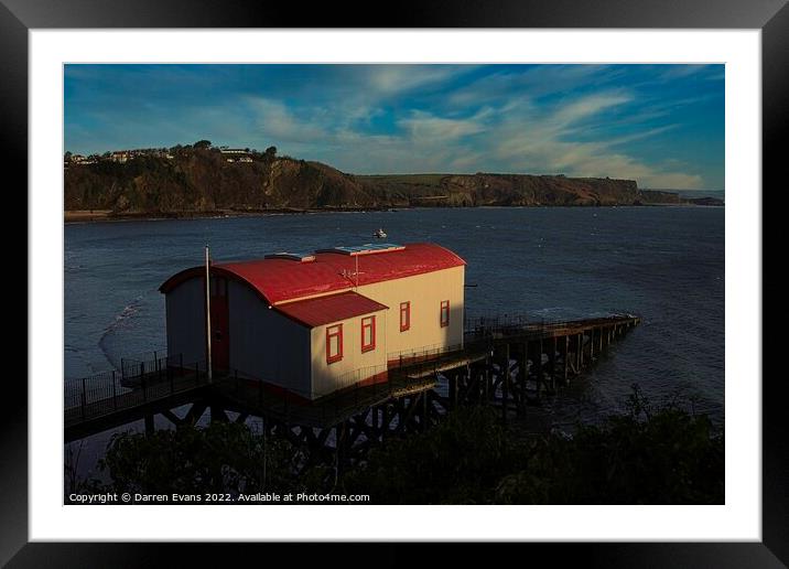 Tenby lifeboat station. Framed Mounted Print by Darren Evans