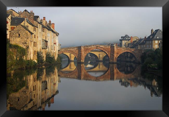 The Pont-Vieux Bridge, Espalion France Framed Print by Terry Sandoe