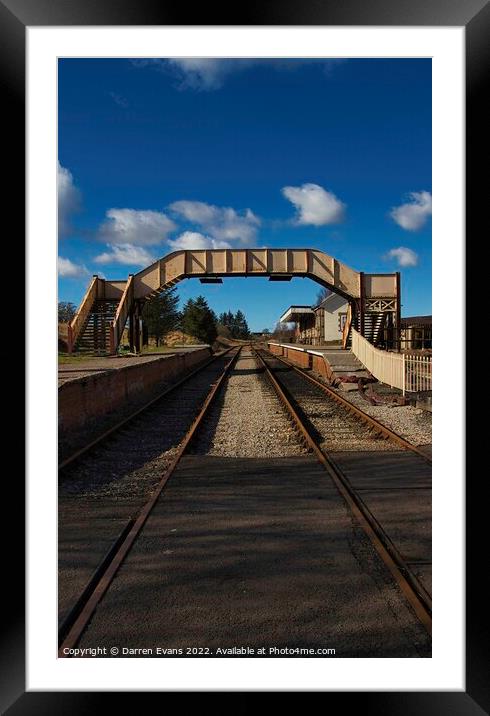 Blaenavon railway station Framed Mounted Print by Darren Evans