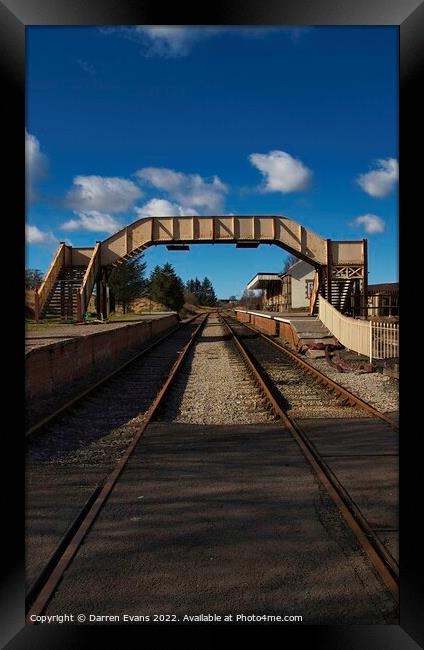 Blaenavon railway station Framed Print by Darren Evans