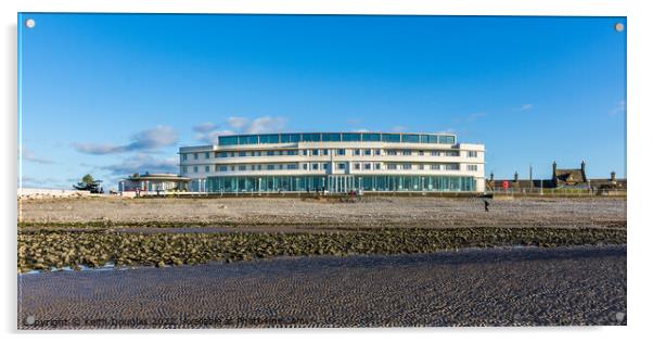 Morecambe Midland Hotel Acrylic by Keith Douglas