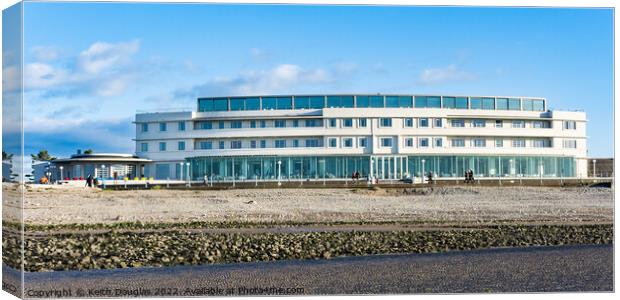 The Midland Hotel in Morecambe Canvas Print by Keith Douglas