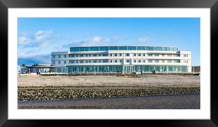 The Midland Hotel in Morecambe Framed Mounted Print by Keith Douglas