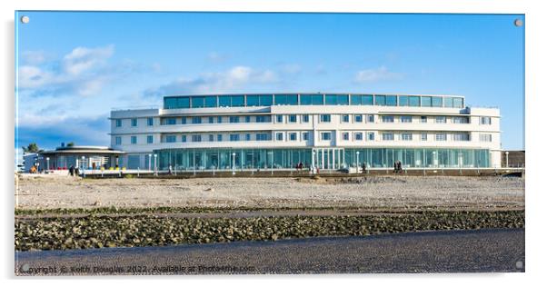 The Midland Hotel in Morecambe Acrylic by Keith Douglas