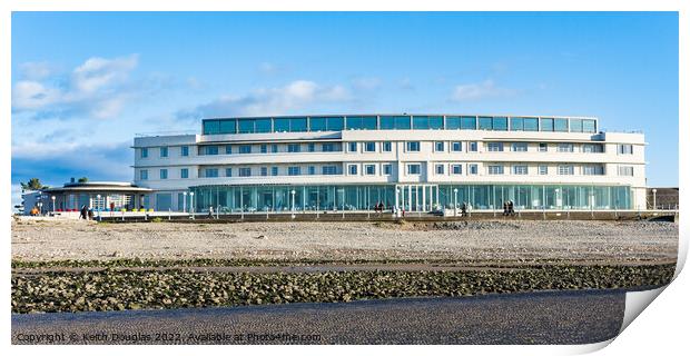 The Midland Hotel in Morecambe Print by Keith Douglas