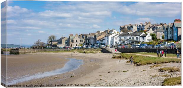 Arnside, Cumbria Canvas Print by Keith Douglas