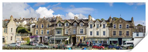 Arnside promenade Print by Keith Douglas