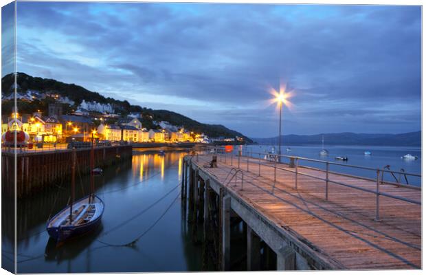 Twilight in Aberdovey Canvas Print by Dave Urwin