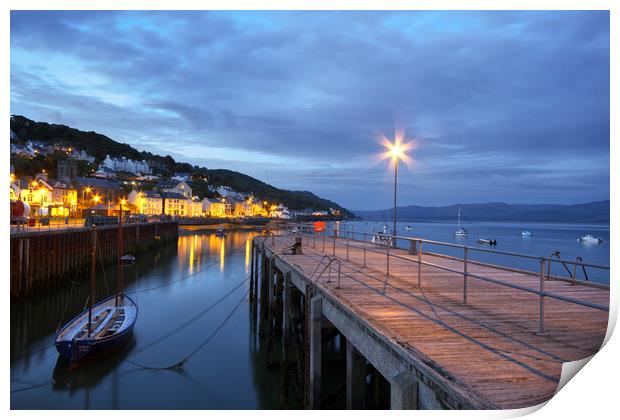 Twilight in Aberdovey Print by Dave Urwin