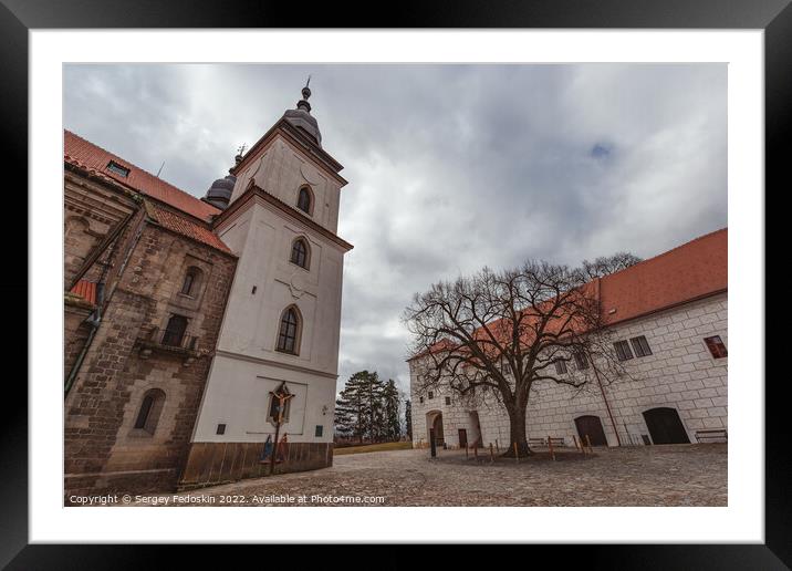St. Procopius basilica and monastery in town Trebic. UNESCO site, Czechia. Framed Mounted Print by Sergey Fedoskin