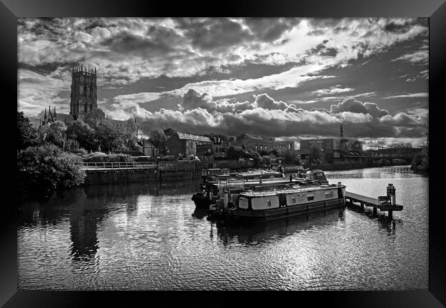 Doncaster Wharf and Minster  Framed Print by Darren Galpin