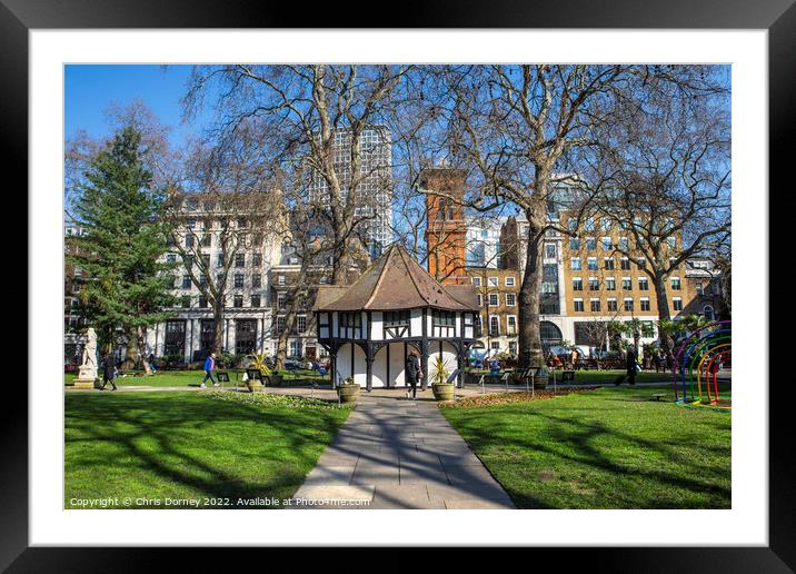 Soho Square in London, UK Framed Mounted Print by Chris Dorney