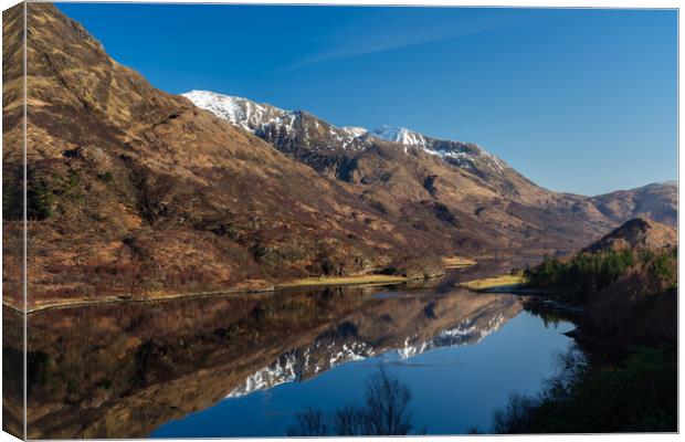 Loch Leven Reflections Canvas Print by Anthony McGeever