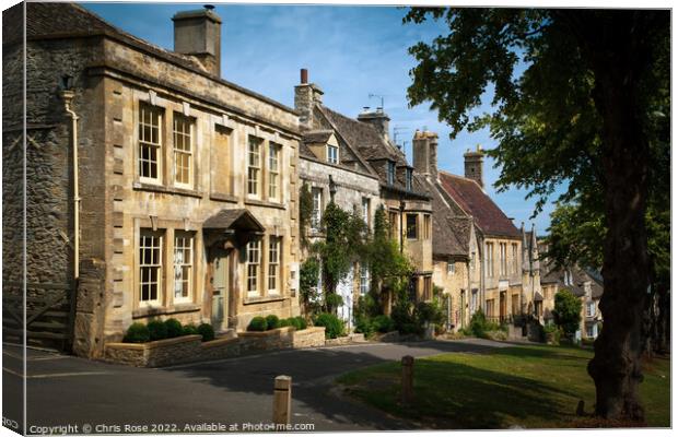 Typical Cotswolds architecure in Burford Canvas Print by Chris Rose