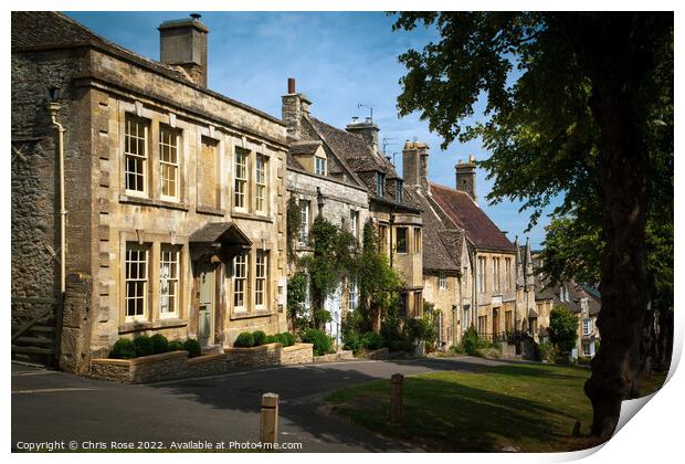Typical Cotswolds architecure in Burford Print by Chris Rose