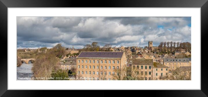 Barney Town Panorama Framed Mounted Print by Richard Laidler