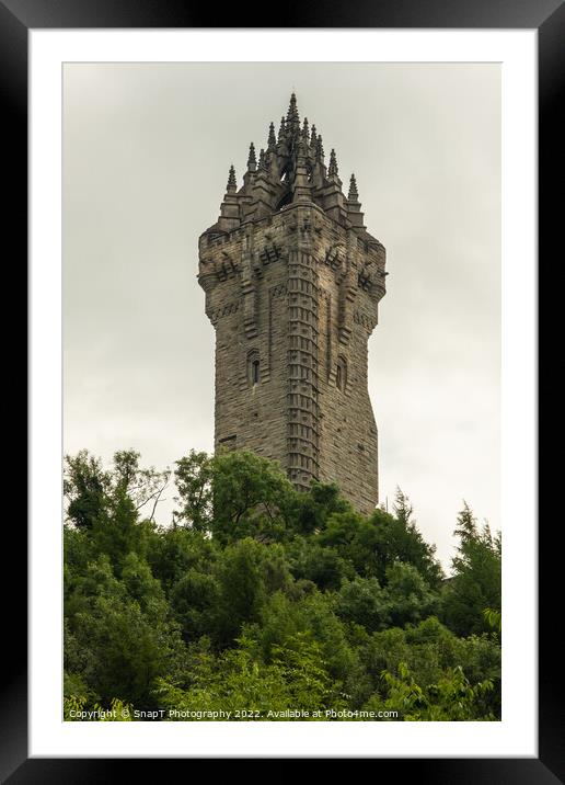 The National Wallace Monument tower, Stirling, Scotland Framed Mounted Print by SnapT Photography