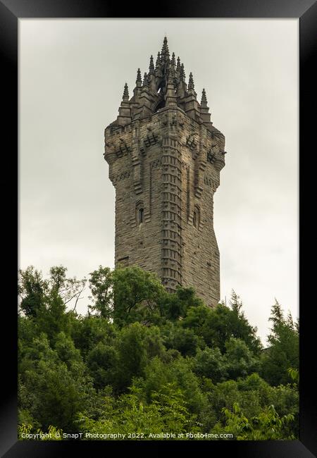 The National Wallace Monument tower, Stirling, Scotland Framed Print by SnapT Photography