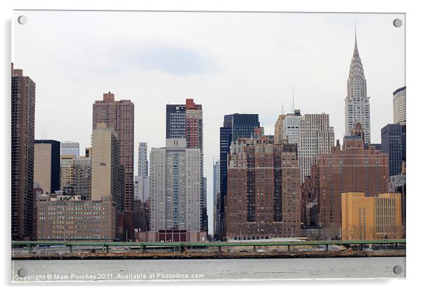 Chrysler Building & Manhattan Skyscrapers Acrylic by Mark Purches