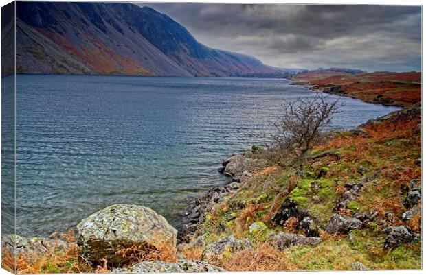 Stormy Skies over Wastwater Lake DIstrict Canvas Print by Martyn Arnold