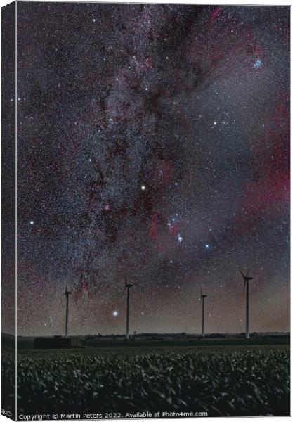 Looking towards Orion.  Canvas Print by Martin Yiannoullou