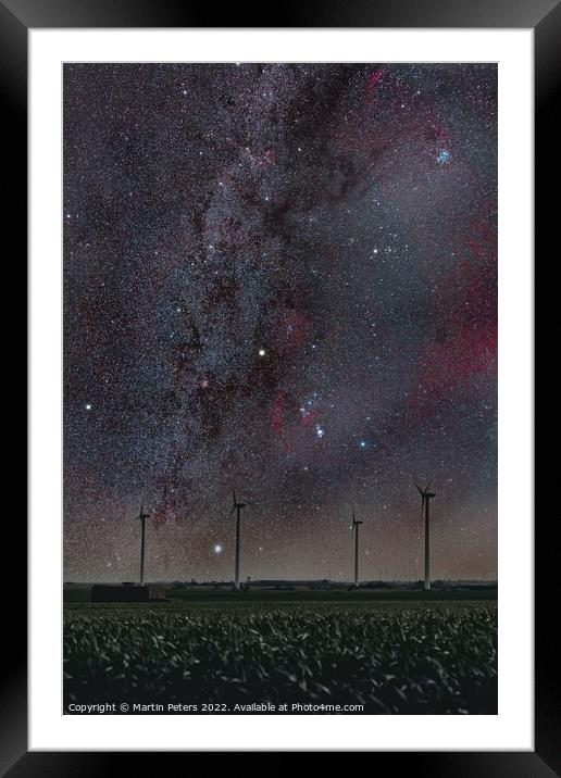 Looking towards Orion.  Framed Mounted Print by Martin Yiannoullou