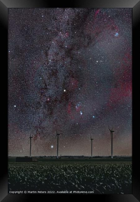 Looking towards Orion.  Framed Print by Martin Yiannoullou