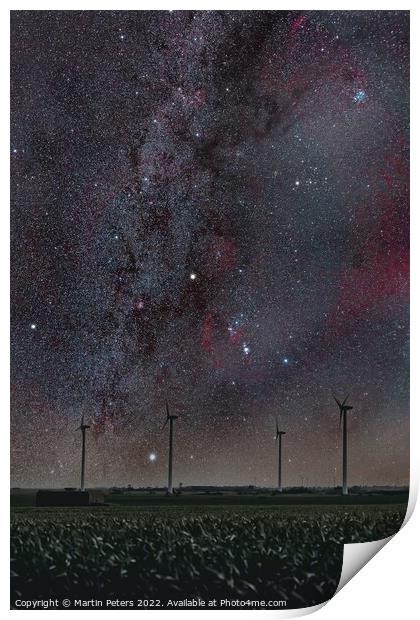 Looking towards Orion.  Print by Martin Yiannoullou