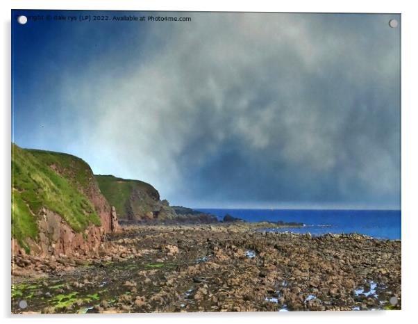 stonehaven beach Acrylic by dale rys (LP)