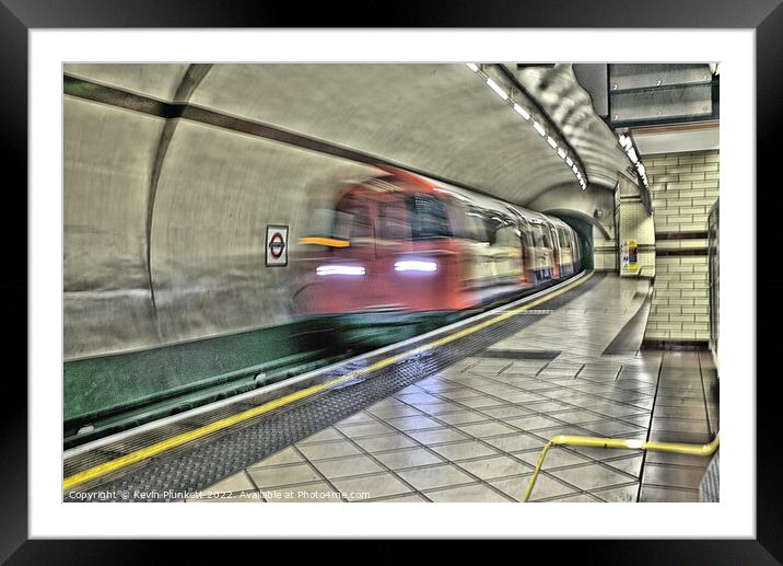 Baker Street Underground Station Framed Mounted Print by Kevin Plunkett