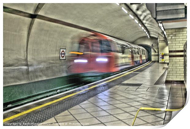 Baker Street Underground Station Print by Kevin Plunkett