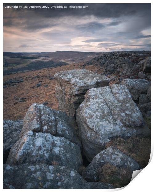 Carhead Rocks Print by Paul Andrews