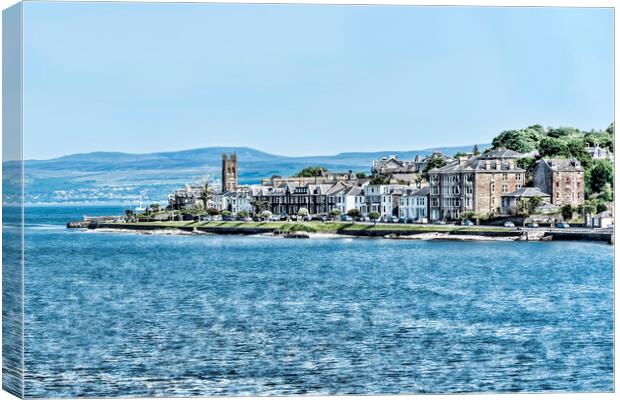  Rothesay Seafront Canvas Print by Valerie Paterson