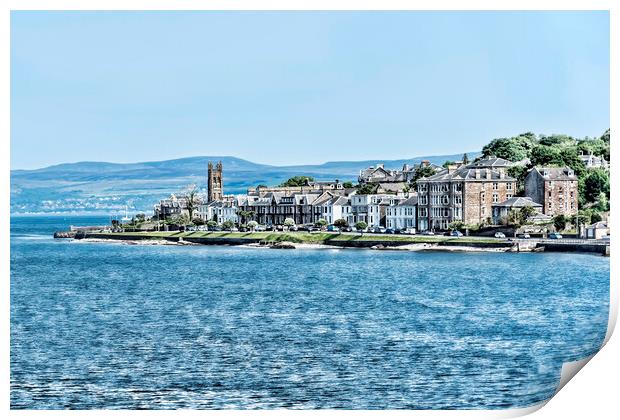  Rothesay Seafront Print by Valerie Paterson