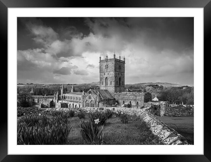 St David's Cathedral, Pembrokeshire, Wales.  Framed Mounted Print by Colin Allen