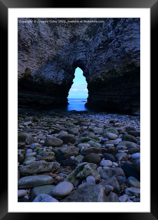 Flamborough Head Coastal View, East Riding of Yorkshire Framed Mounted Print by Gregory Culley